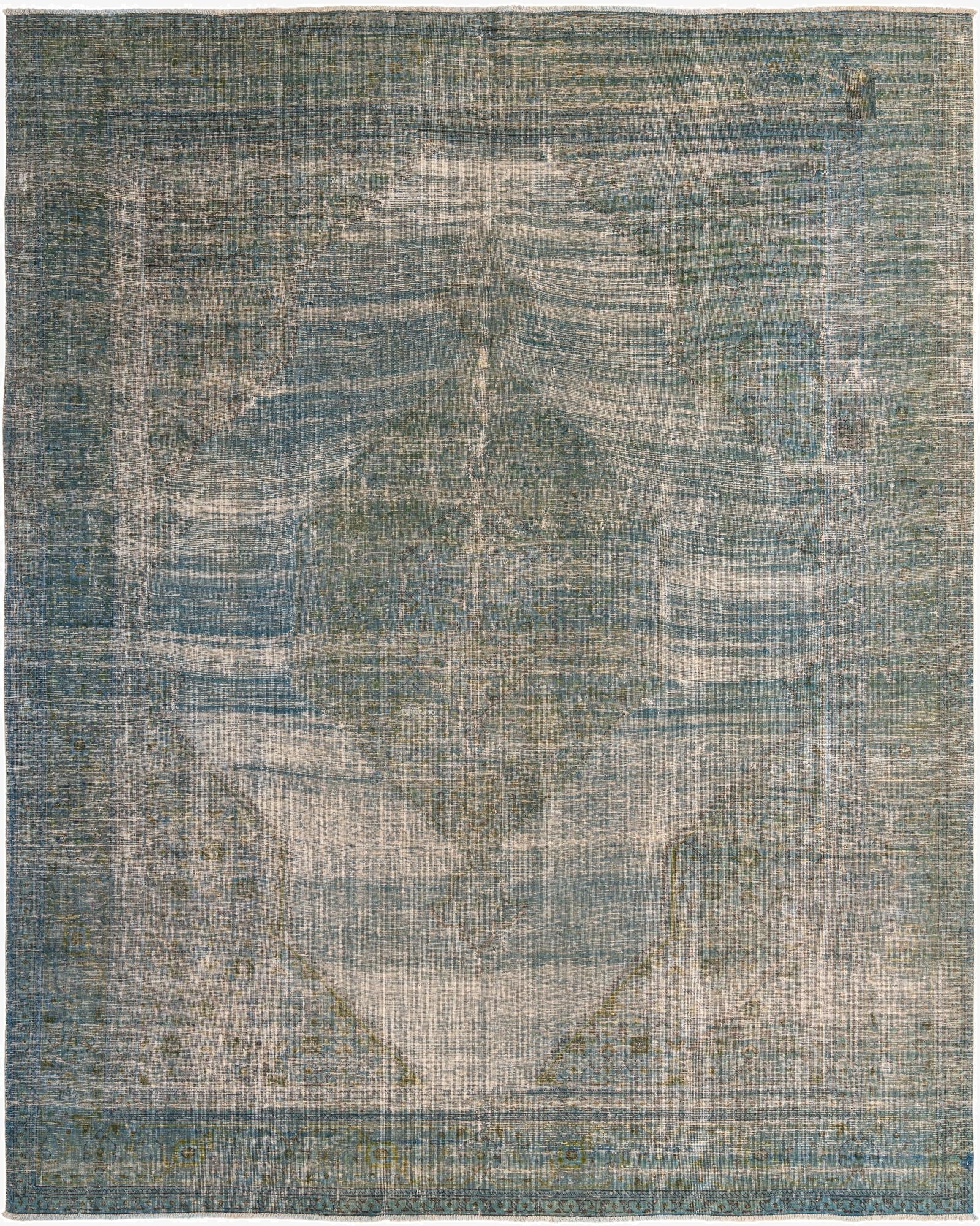  10' x 12' 5  Hand Knotted Ultra Vintage Persian Wool Rug