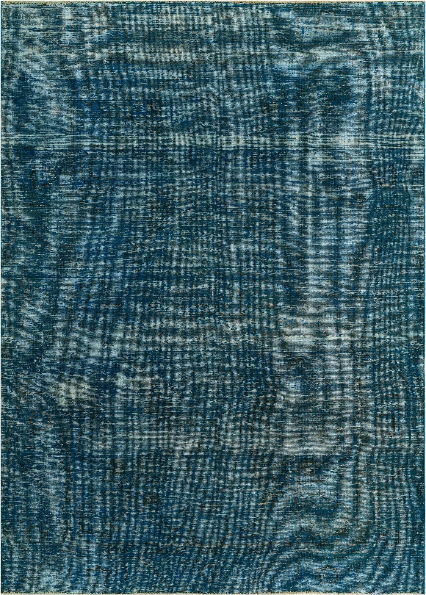  6' 7 x 9' 2  Hand Knotted Ultra Vintage Persian Wool Rug