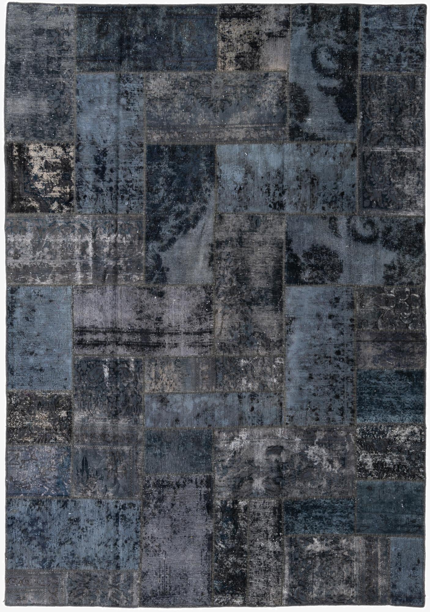  6' 9 x 9' 9  Hand Knotted Ultra Vintage Persian Wool Rug