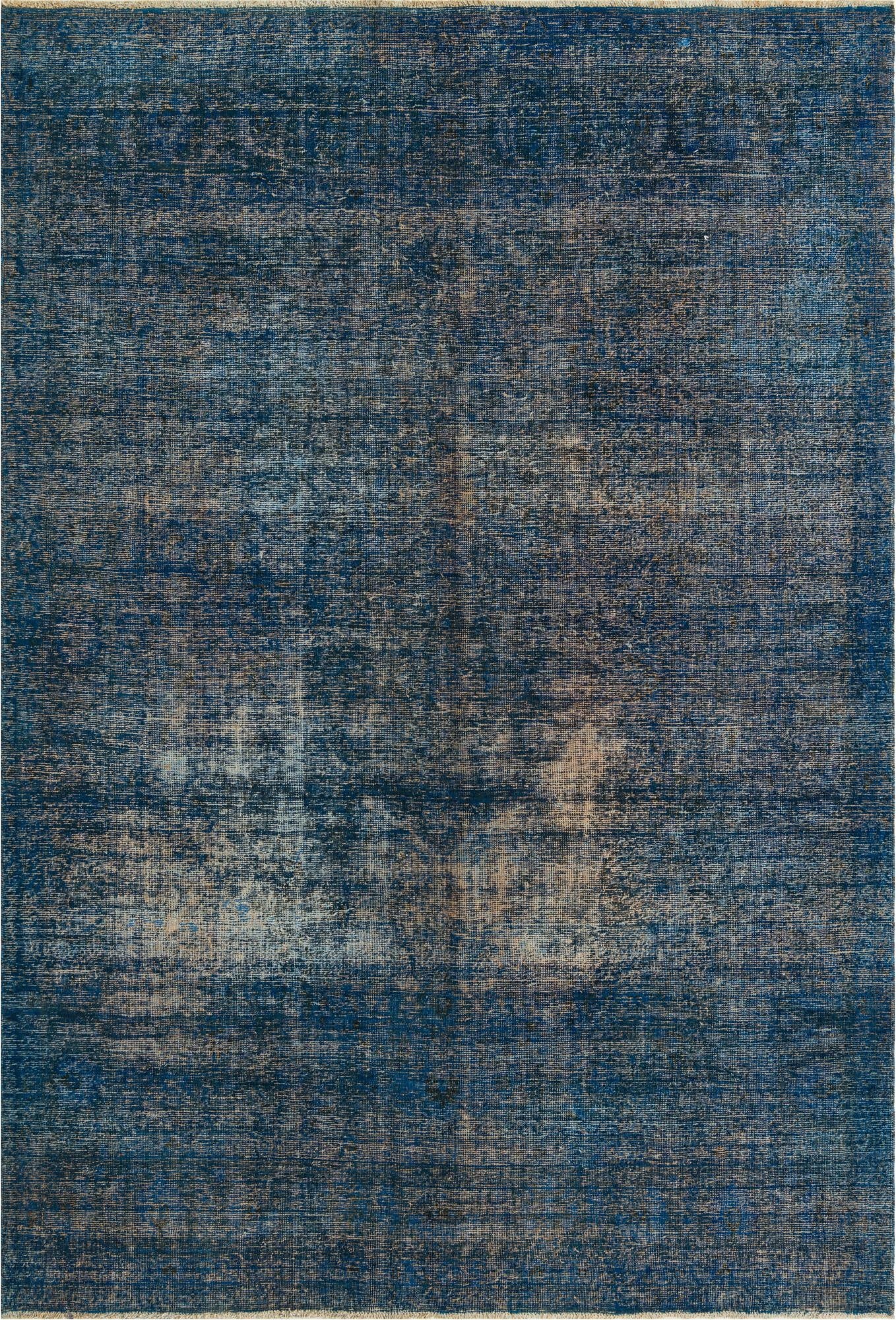  6' 8 x 9' 10  Hand Knotted Ultra Vintage Persian Wool Rug