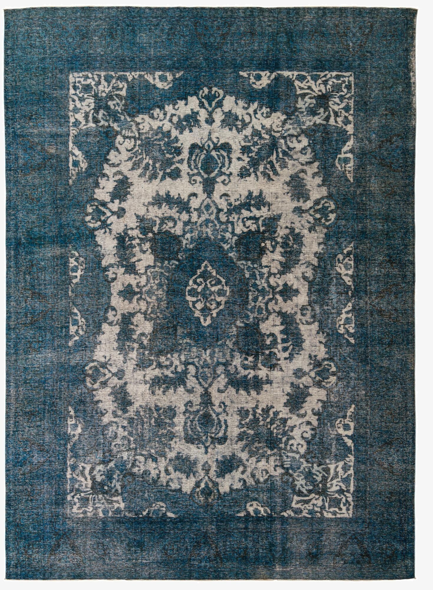  9' 6 x 13' 4  Hand Knotted Ultra Vintage Persian Wool Rug