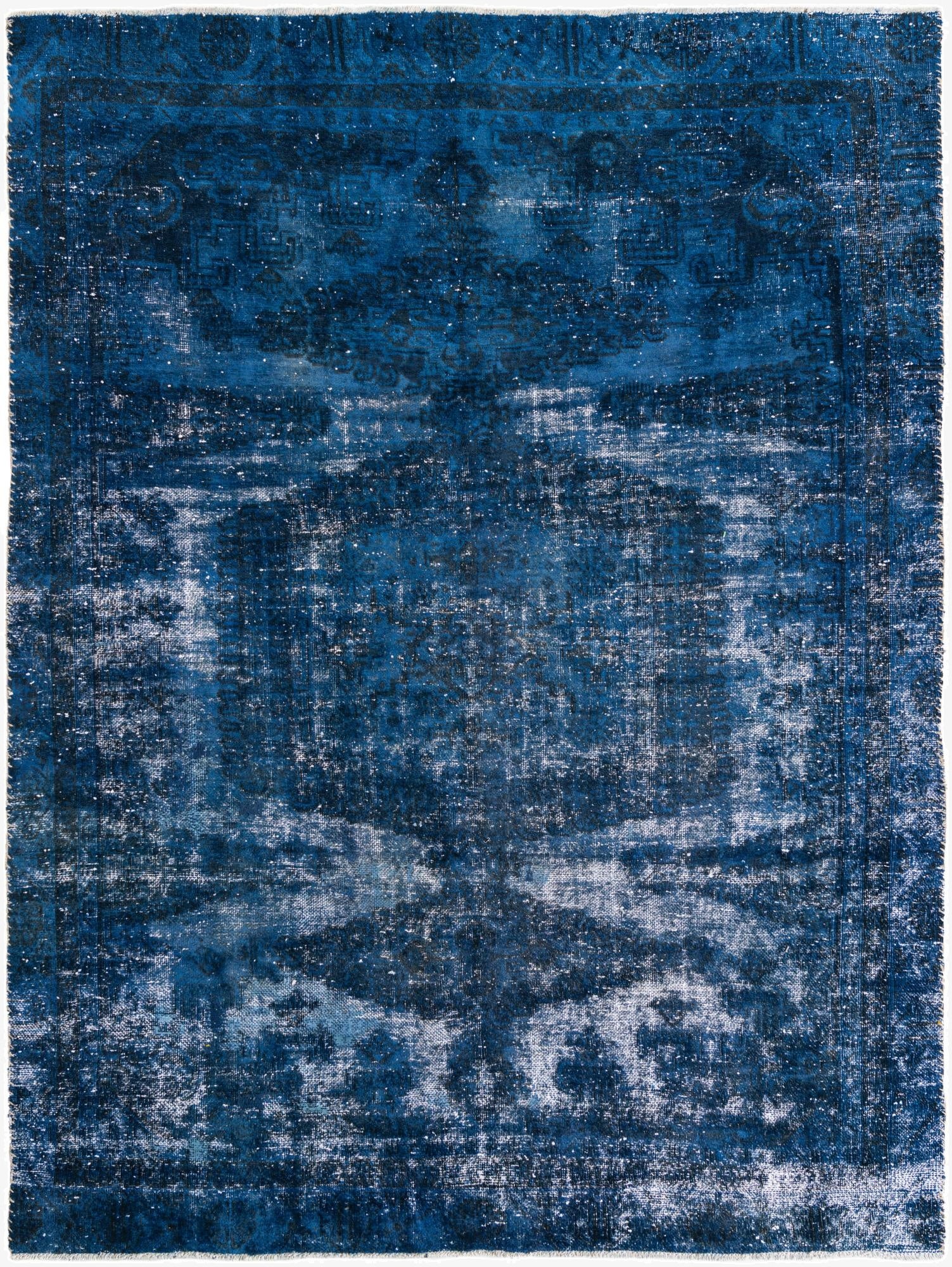  6' 8 x 9'  Hand Knotted Ultra Vintage Persian Wool Rug