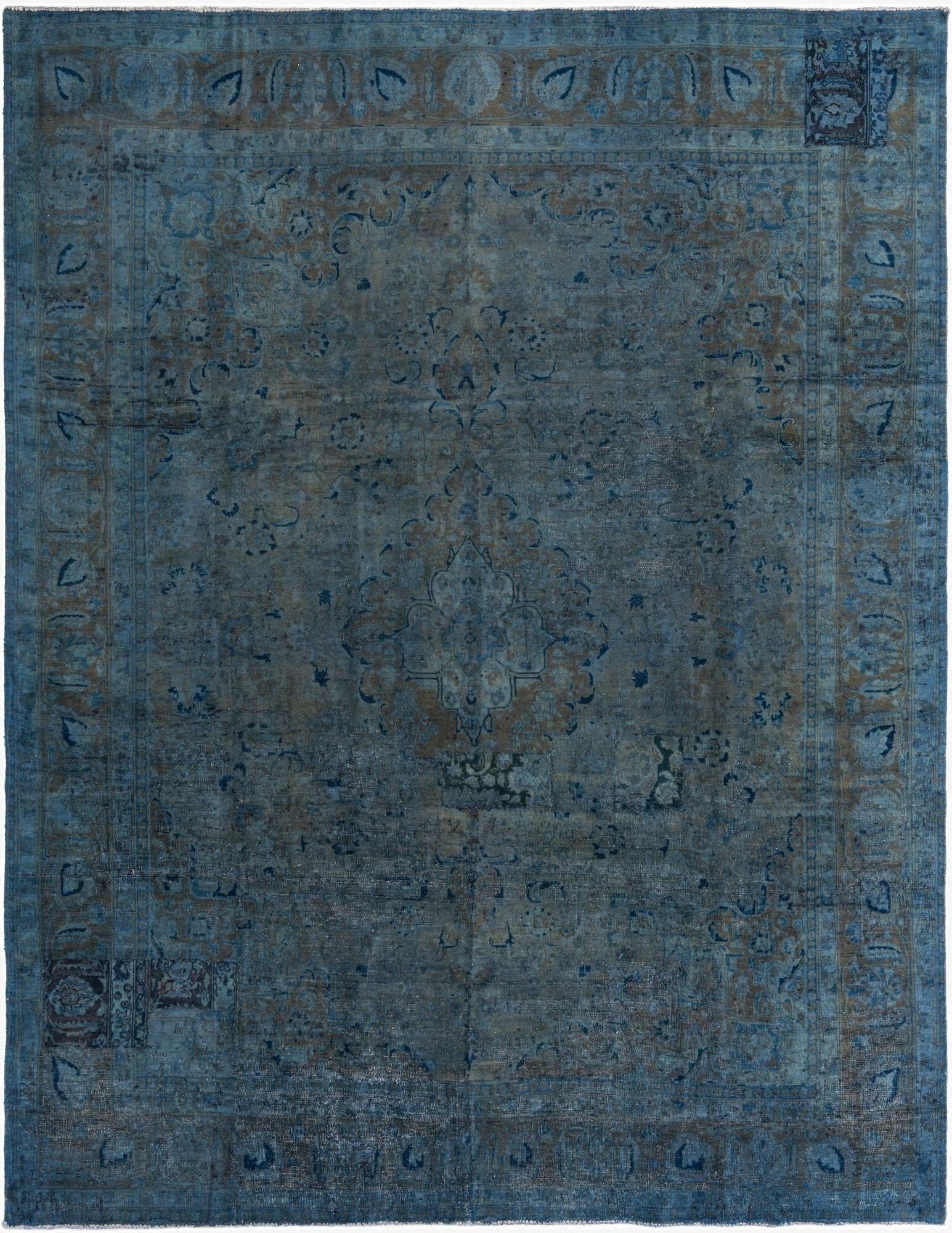  9' 7 x 12' 8  Hand Knotted Ultra Vintage Persian Wool Rug