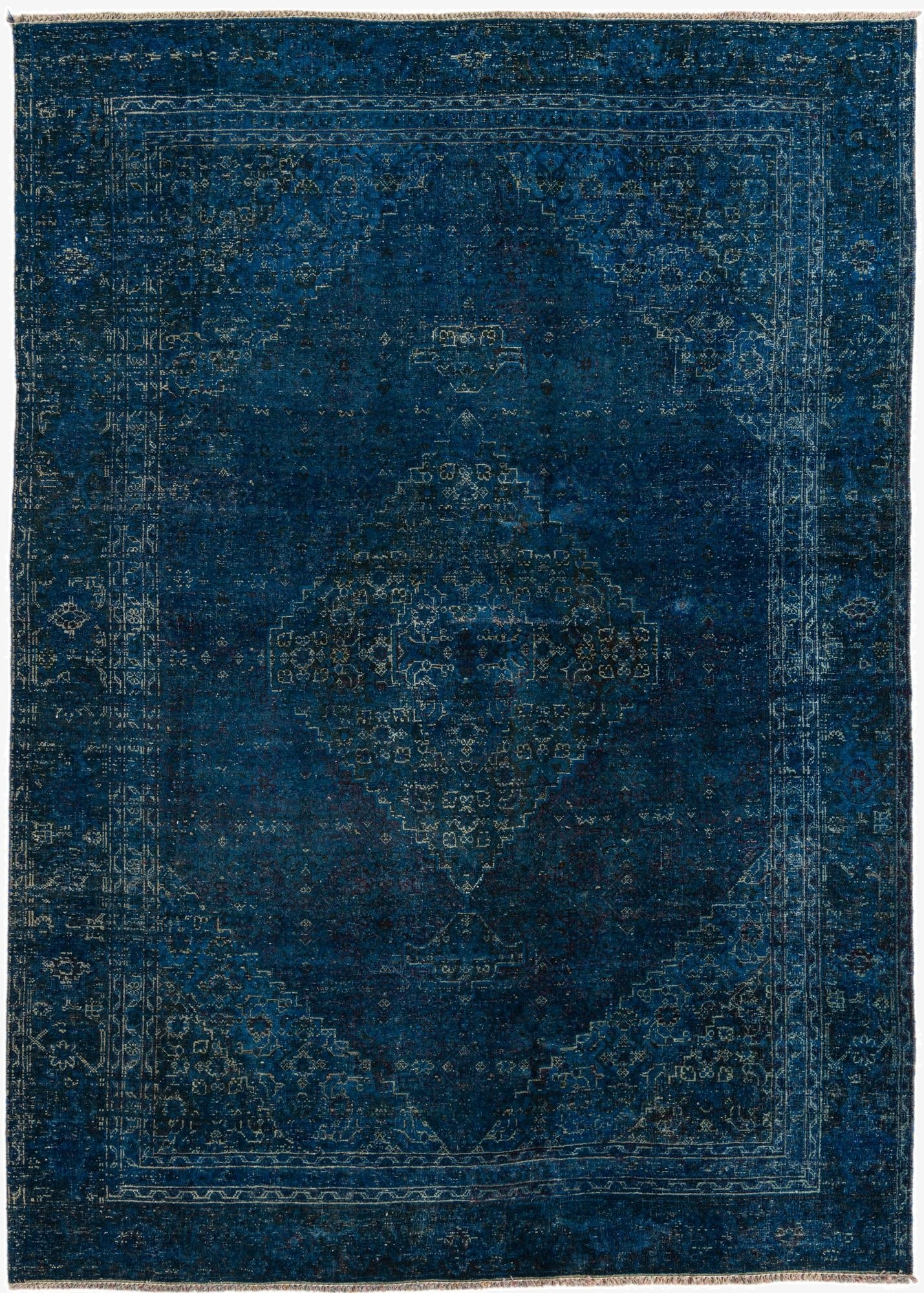  6' 3 x 8' 6  Hand Knotted Ultra Vintage Persian Wool Rug