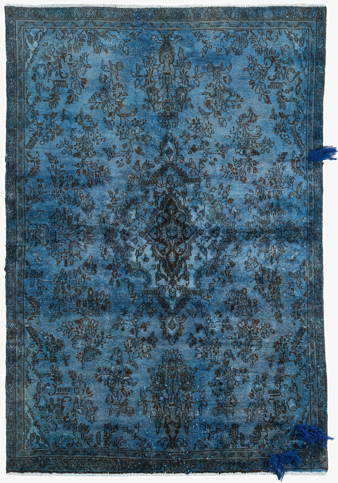  5' 6 x 8'  Hand Knotted Ultra Vintage Persian Wool Rug