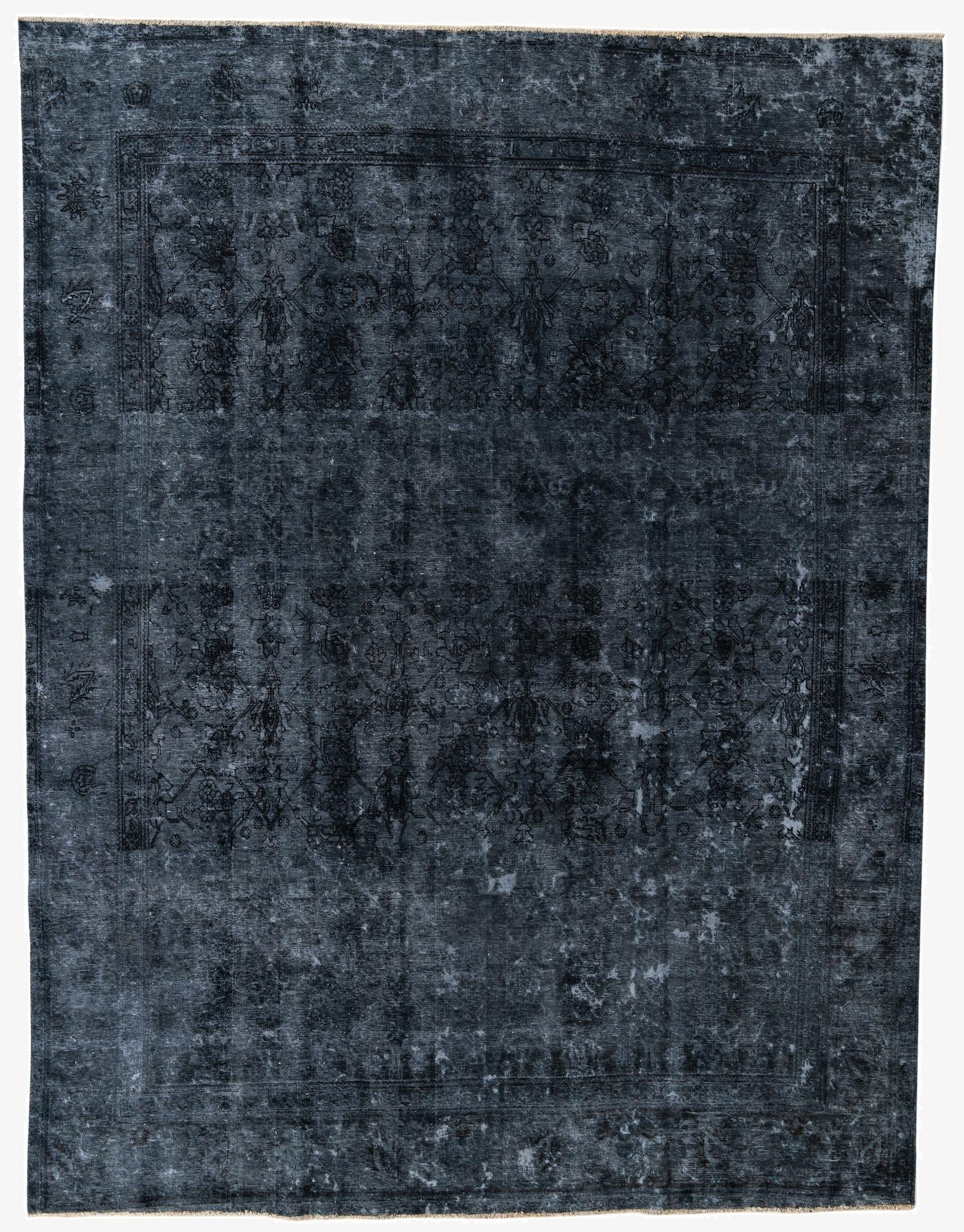  9' 5 x 12' 5  Hand Knotted Ultra Vintage Persian Wool Rug