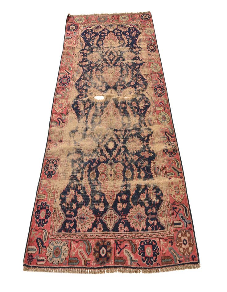 Detail image of  4' 1 x 6' 10  Hand Knotted Varamin Persian Wool Rug