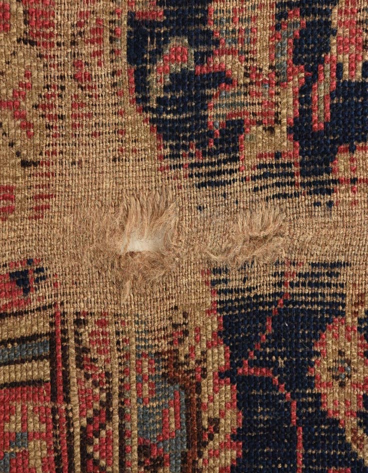 Detail image of  4' 1 x 6' 10  Hand Knotted Varamin Persian Wool Rug