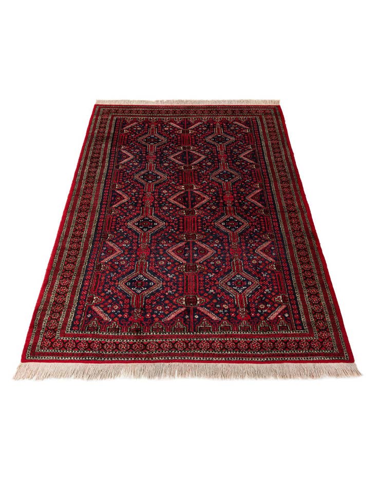 Detail image of  6' 4 x 10' 1  Hand Knotted Yalameh Wool Rug