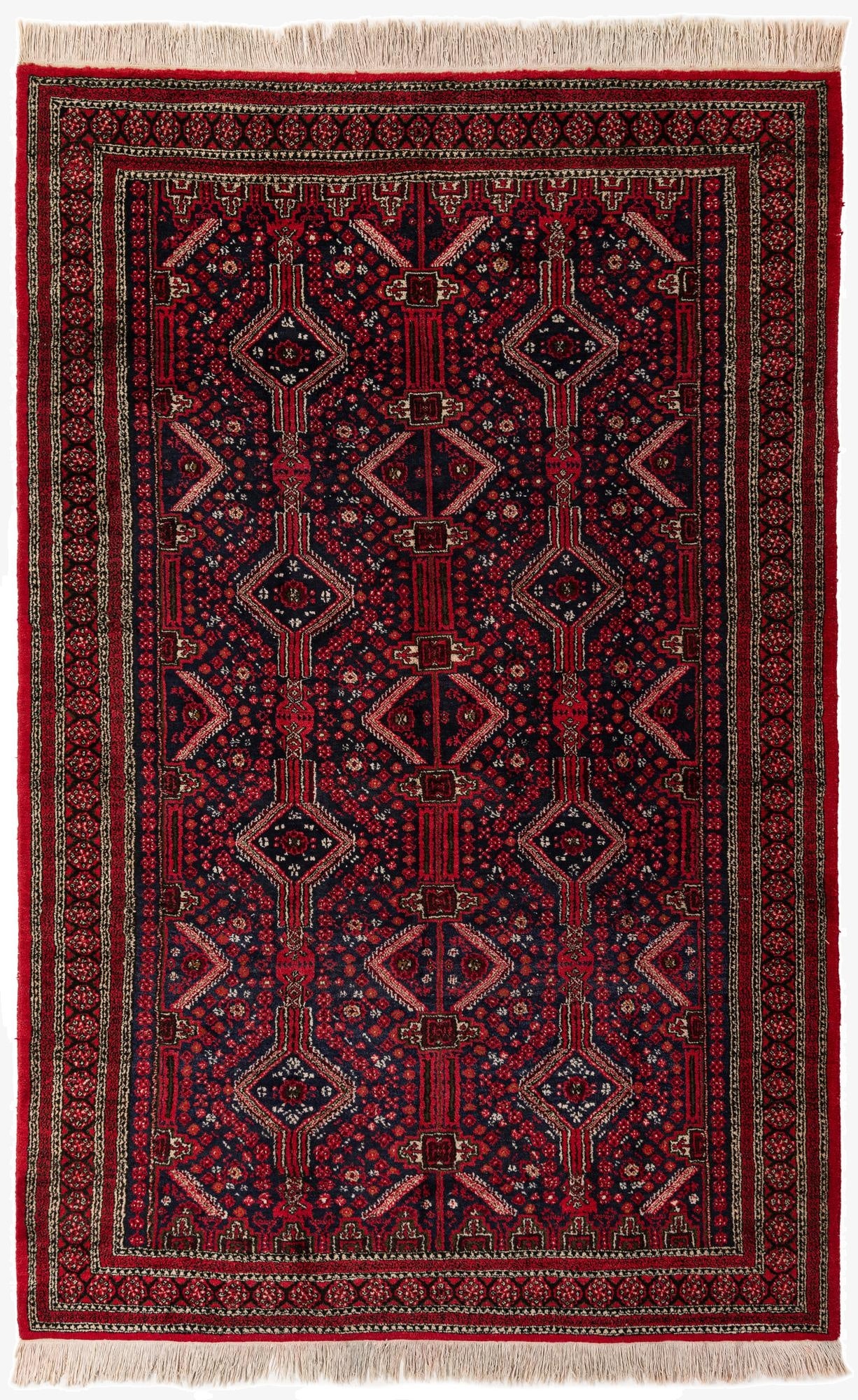  6' 4 x 10' 1  Hand Knotted Yalameh Wool Rug
