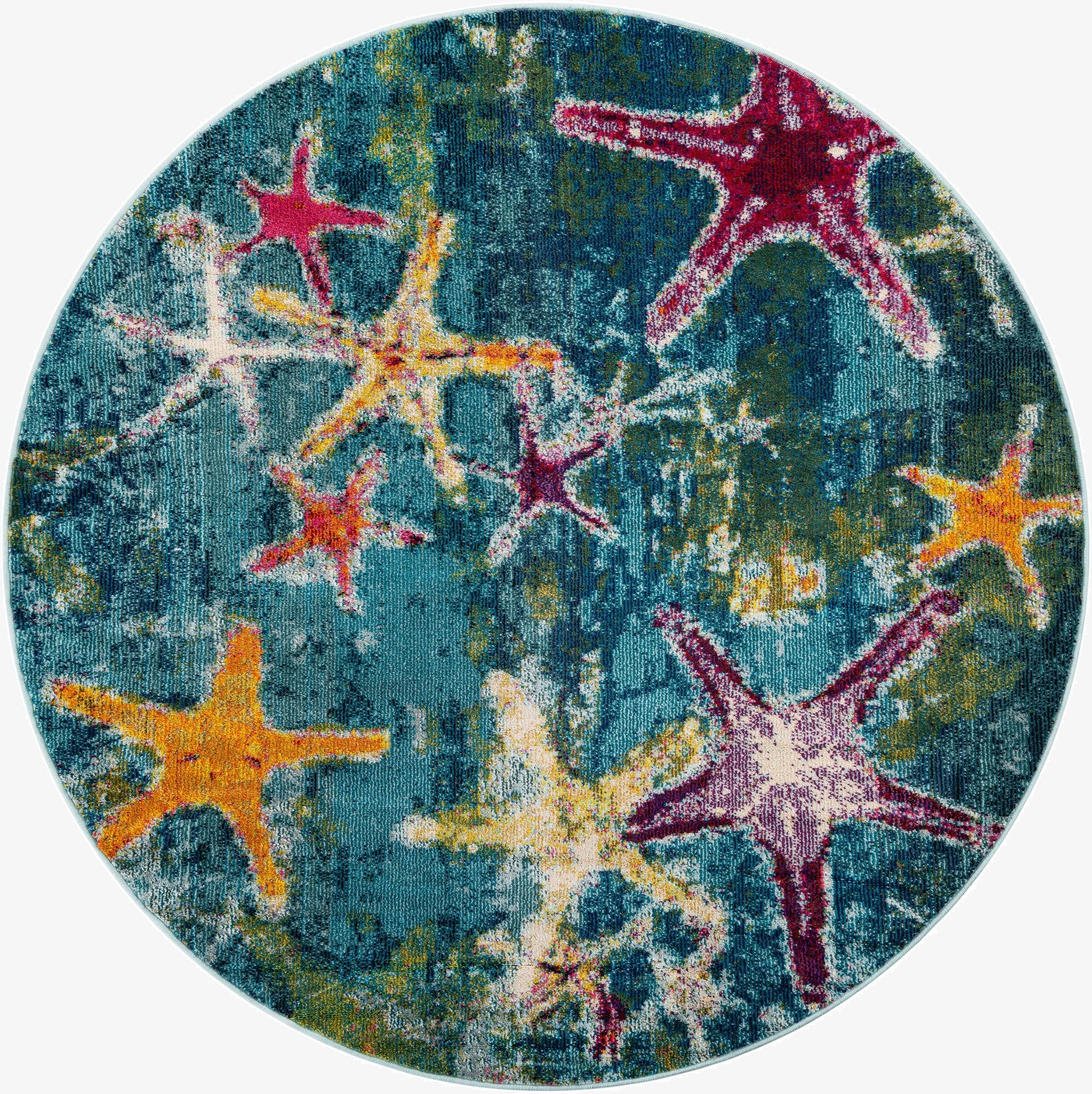  6' 1 x 6' 1  Washable Amalfi Round Rug