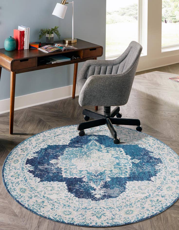 Detail image of  7' x 7' Amulet Round Rug