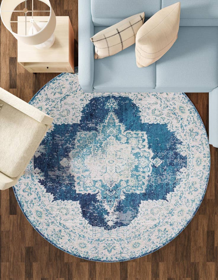 Detail image of  7' x 7' Amulet Round Rug