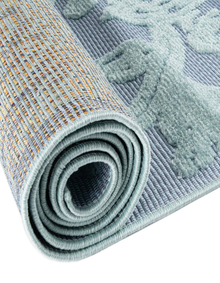 Detail image of  5' 3 x 5' 3  Washable Aruba Indoor / Outdoor Round Rug