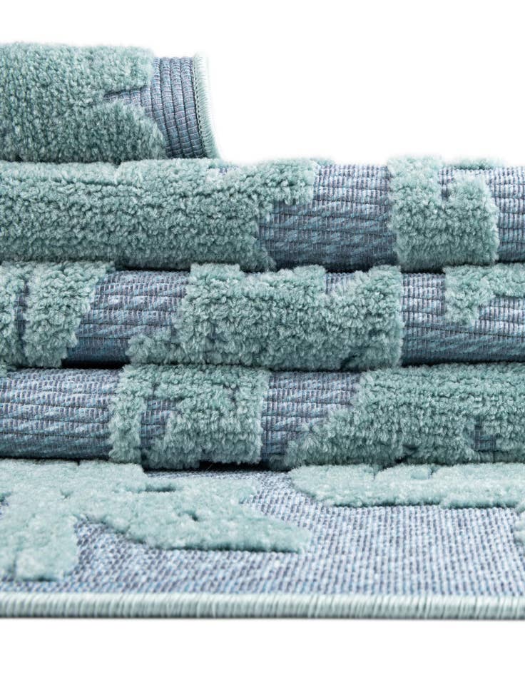 Detail image of  5' 3 x 5' 3  Washable Aruba Indoor / Outdoor Round Rug