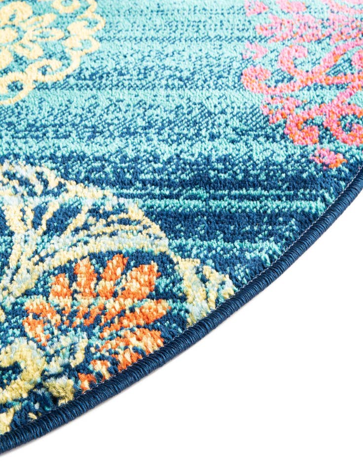 Detail image of  5' 3 x 5' 3 Azalea Round Rug
