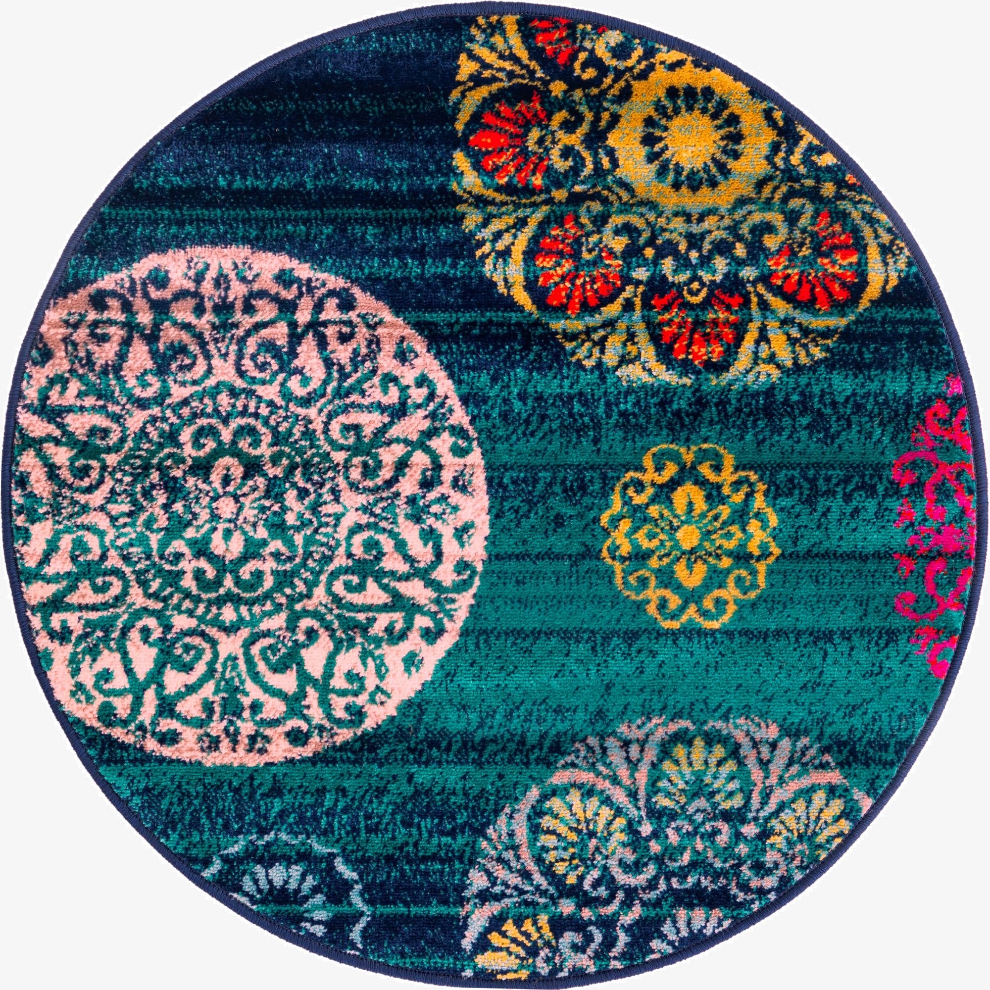  3' x 3' Azalea Round Rug