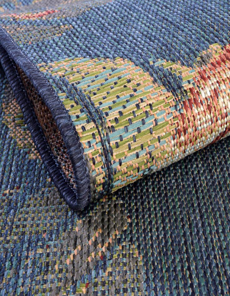 Detail image of  7' 10 x 7' 10  Washable Baja Indoor / Outdoor Round Rug