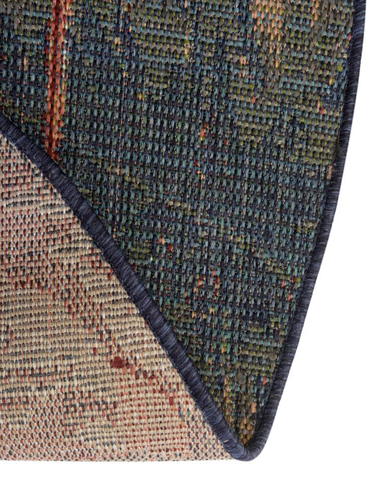 Detail image of  7' 10 x 7' 10  Washable Baja Indoor / Outdoor Round Rug