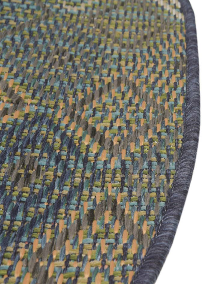 Detail image of  5' 3 x 5' 3  Washable Baja Indoor / Outdoor Round Rug