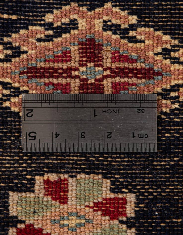 Detail image of  2' 2 x 2' 3  Hand Knotted Bokhara Oriental Round Rug