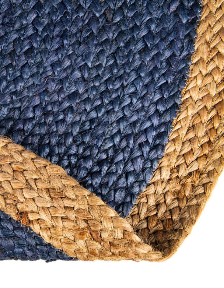 Detail image of  8' x 8'  Hand Braided Jute Round Rug