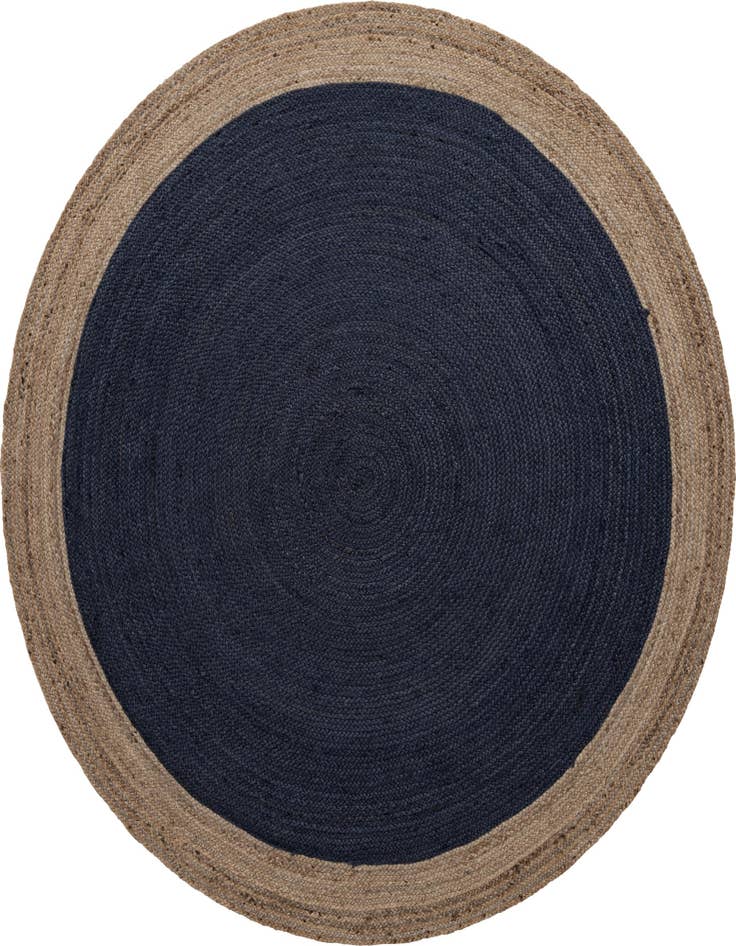 Detail image of  8' x 8'  Hand Braided Jute Round Rug