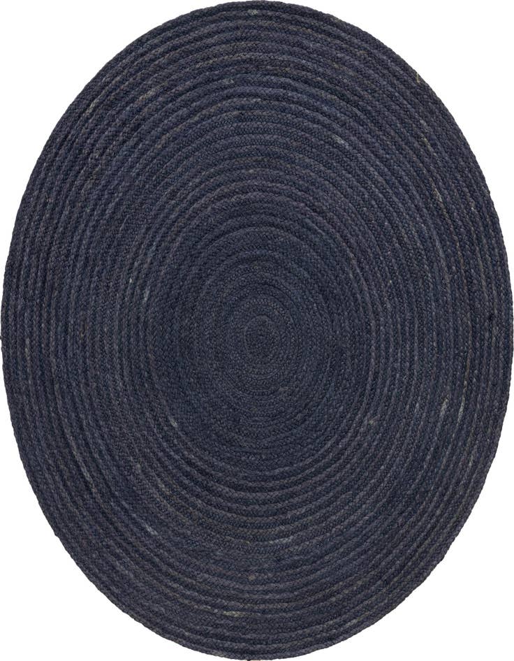 Detail image of  5' 1 x 5' 1  Hand Braided Jute Round Rug