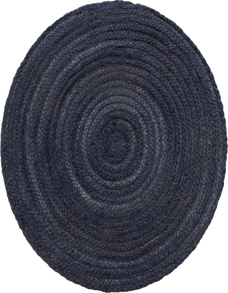 Detail image of  3' 3 x 3' 3  Hand Braided Jute Round Rug