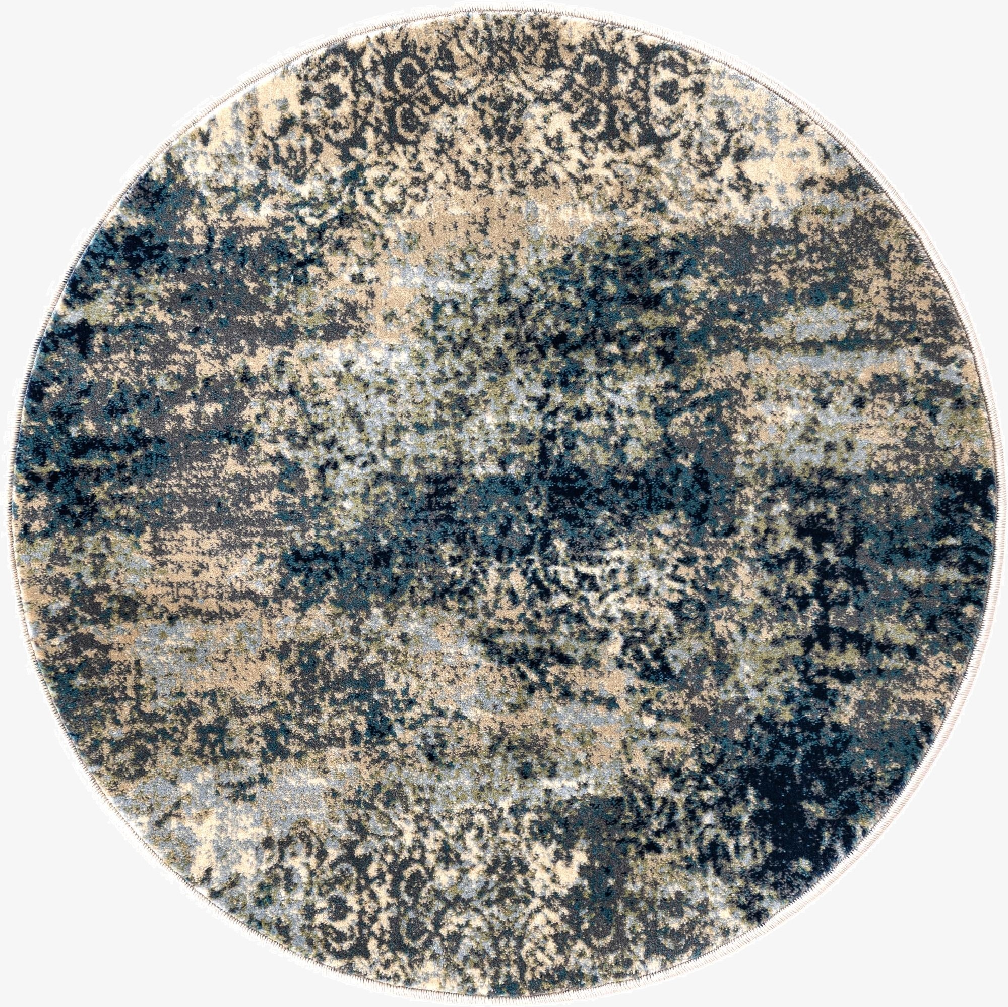  3' 3 x 3' 3 Gossamer Round Rug