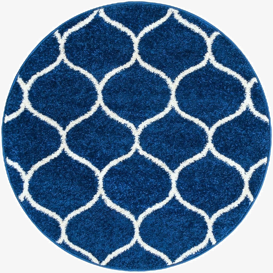  3' x 3' Lattice Frieze Round Rug