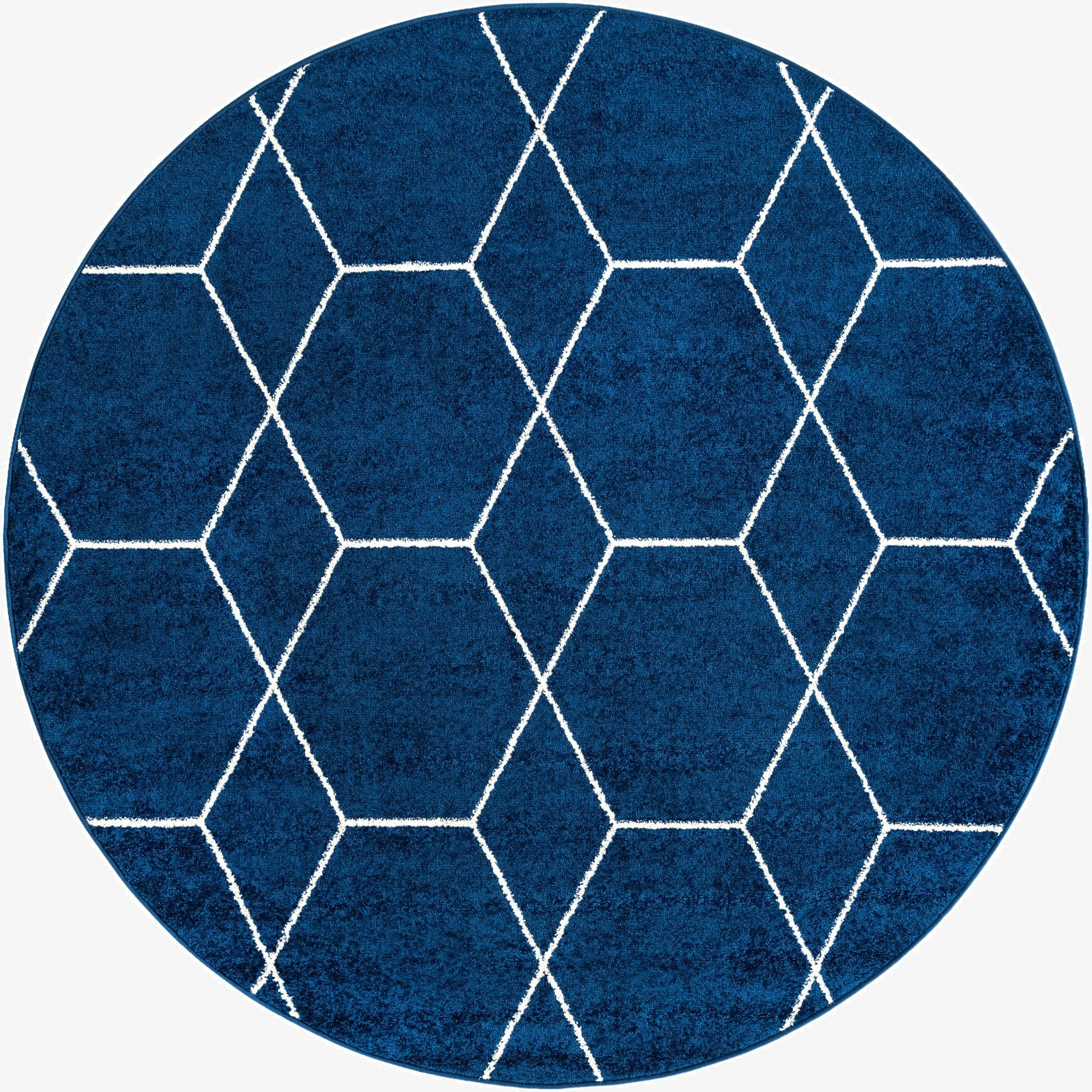  4' x 4' Lattice Frieze Round Rug