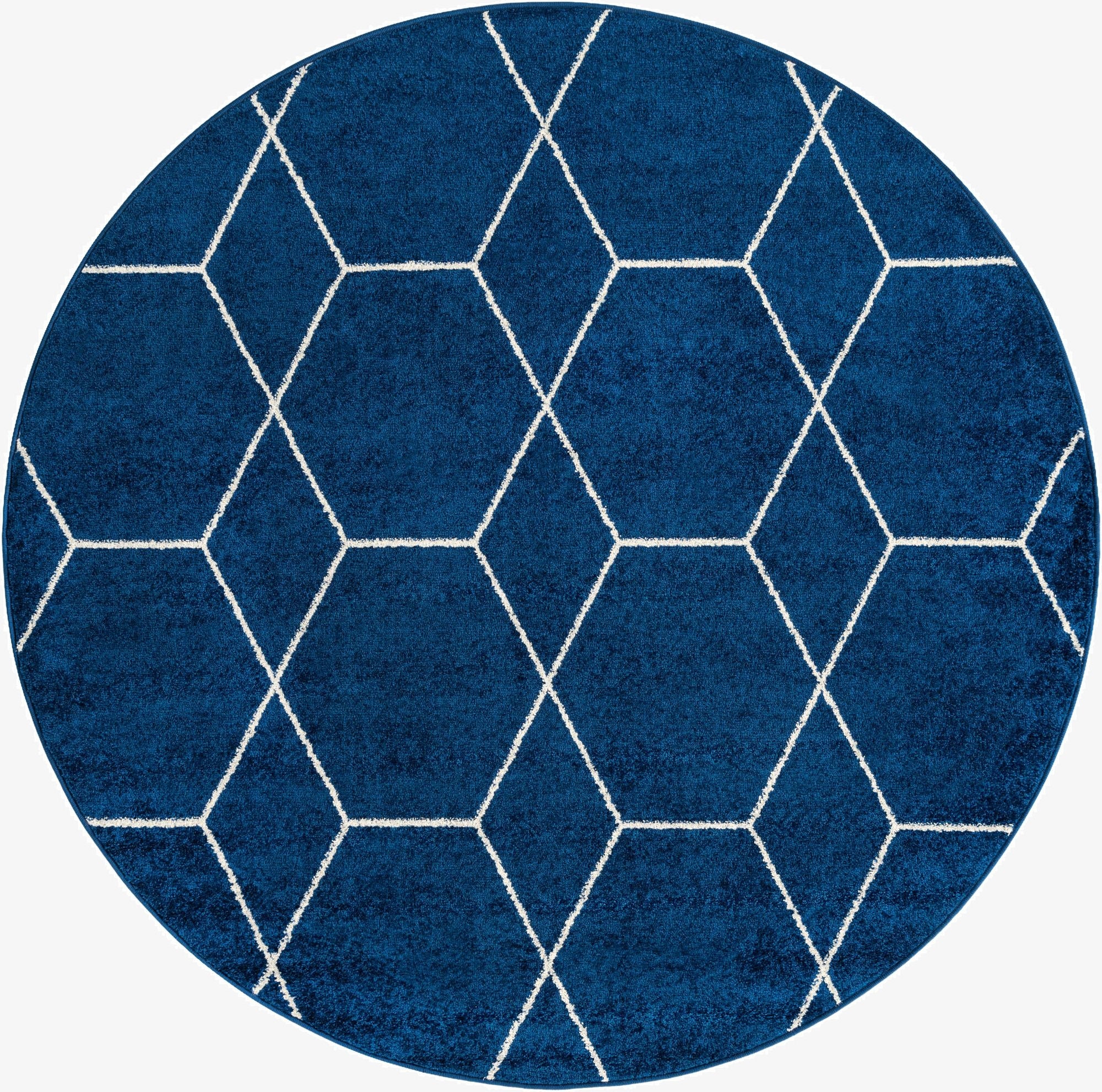  3' x 3' Lattice Frieze Round Rug