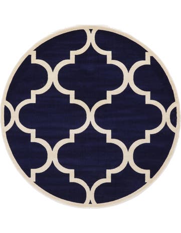 7' 10 x 7' 10 Lattice Round Rug