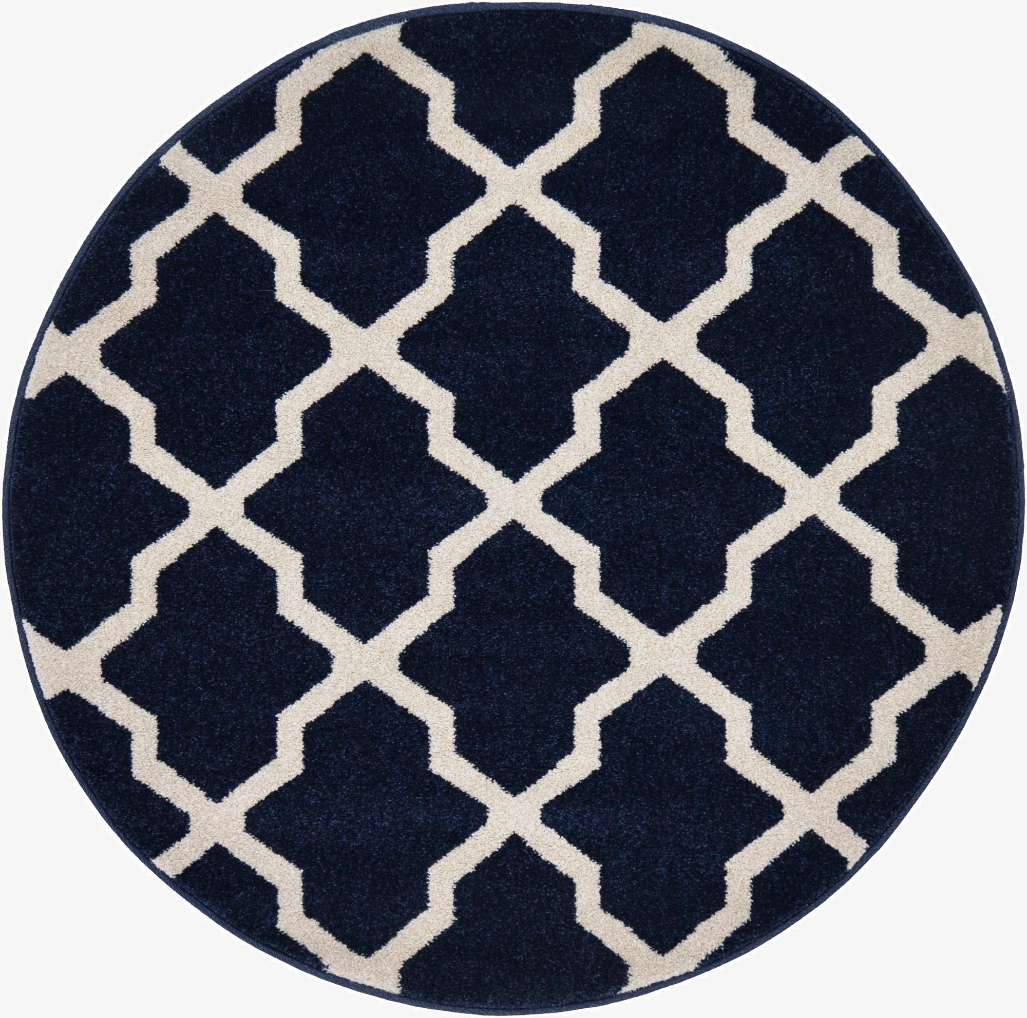  3' x 3' Lattice Round Rug