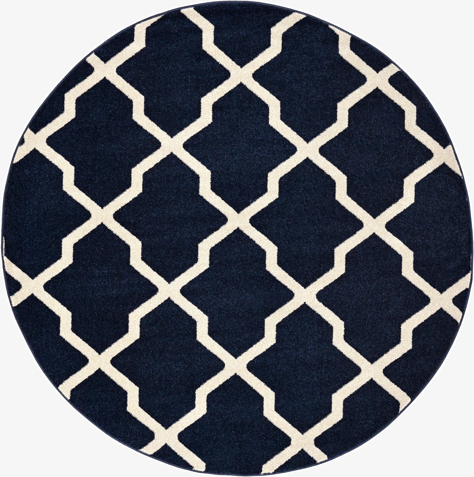  6' x 6' Lattice Round Rug