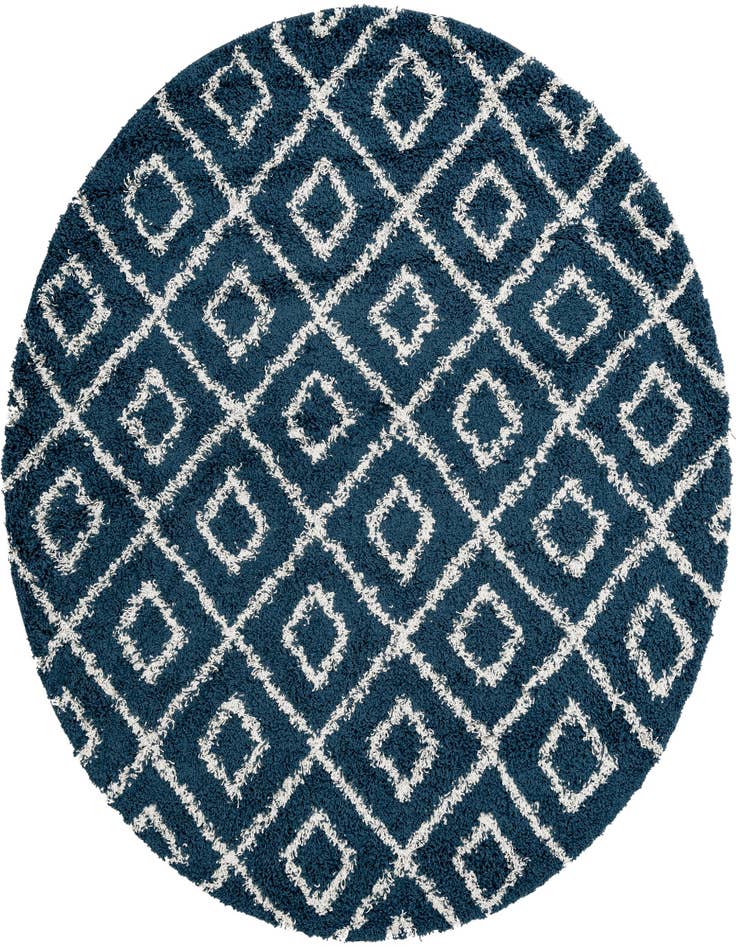 Detail image of  7' 10 x 7' 10 Lattice Shag Round Rug