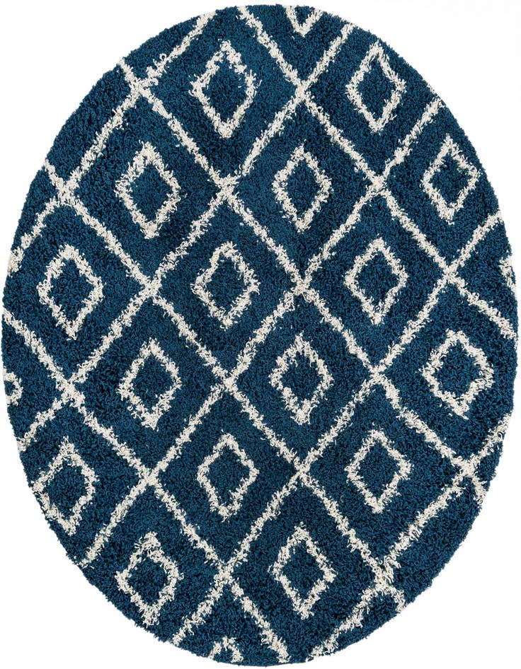 Detail image of  6' x 6' Lattice Shag Round Rug