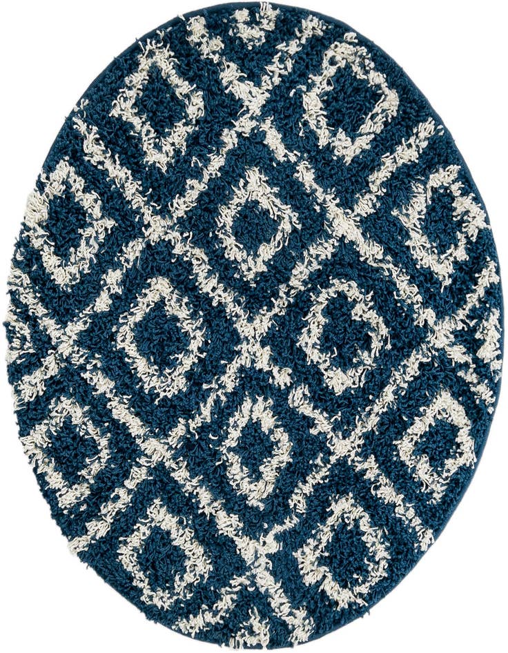 Detail image of  3' 3 x 3' 3 Lattice Shag Round Rug