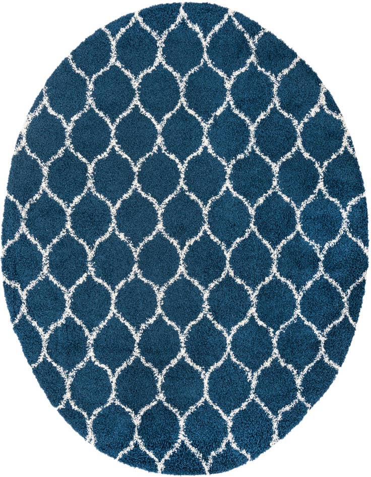 Detail image of  10' x 10' Lattice Shag Round Rug