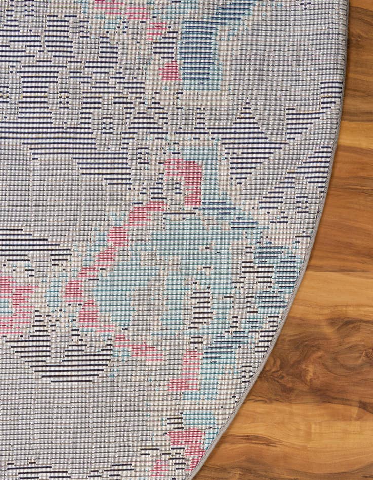 Detail image of  8' x 8'  Washable Mesa Round Rug