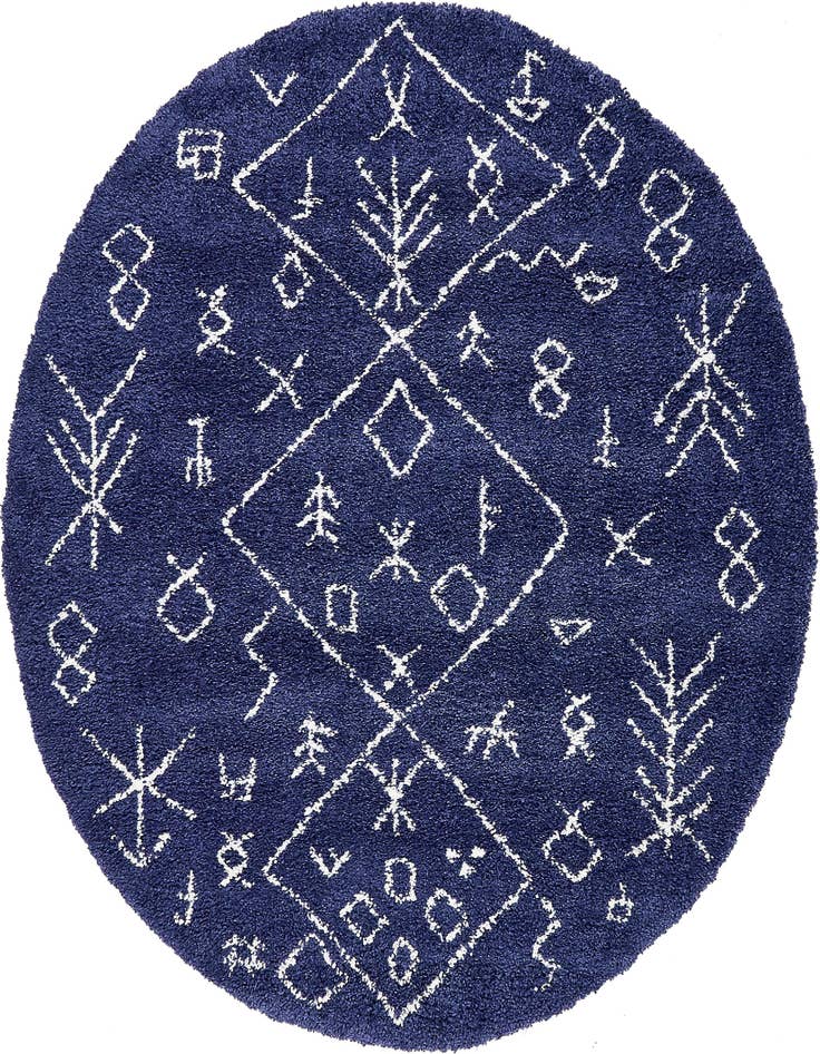 Detail image of  8' x 8' Moroccan Shag Round Rug