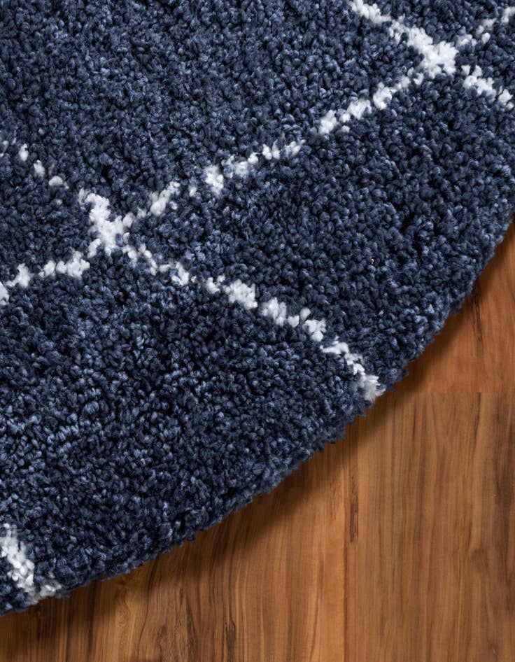 Detail image of  8' x 8' Moroccan Shag Round Rug