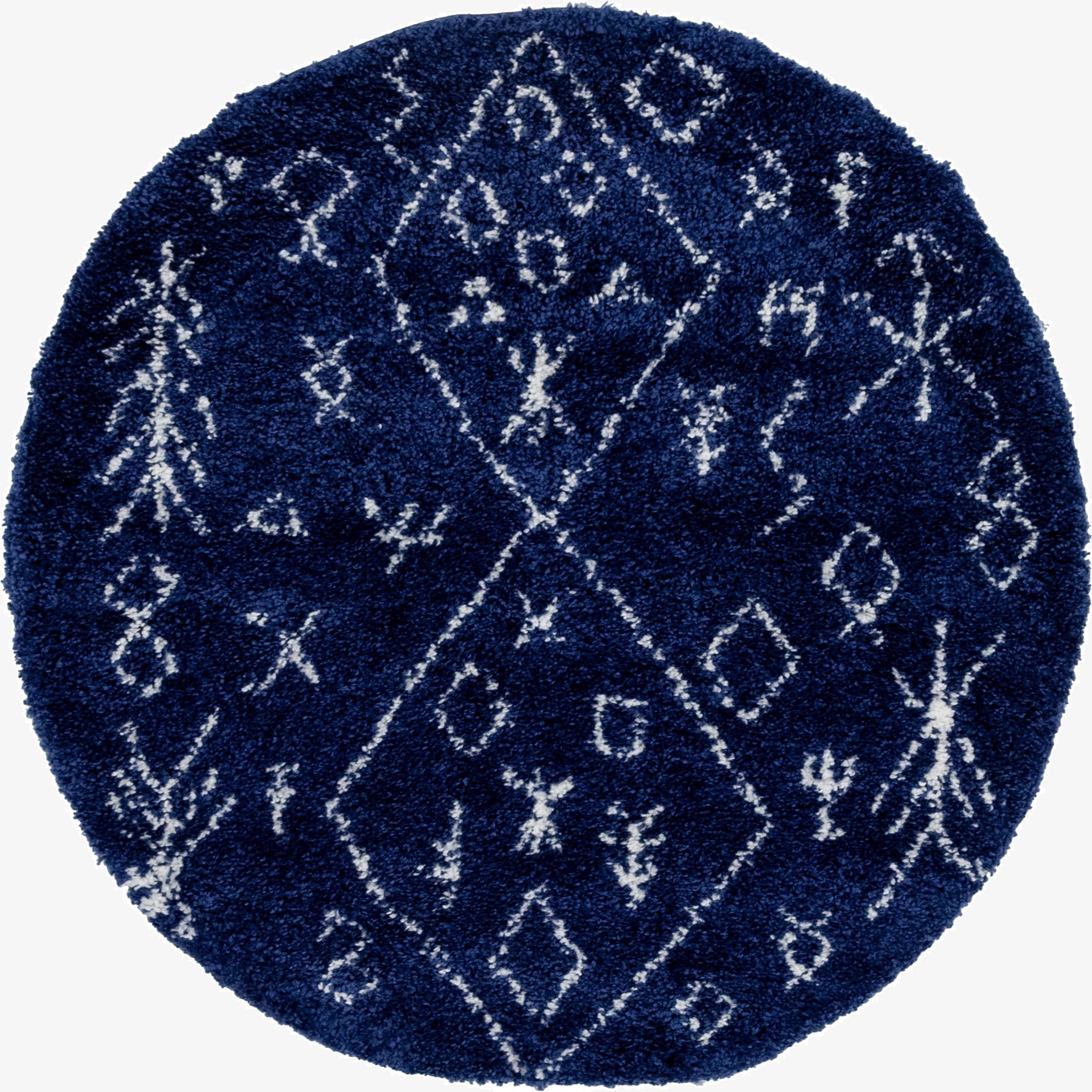 5' x 5' Moroccan Shag Round Rug