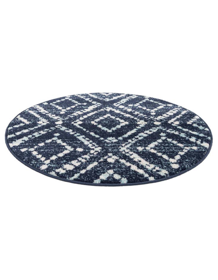Detail image of  3' x 3' Moroccan Trellis Round Rug
