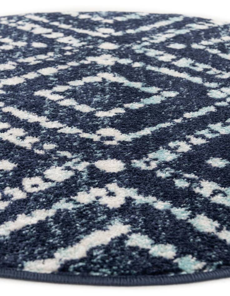 Detail image of  3' x 3' Moroccan Trellis Round Rug