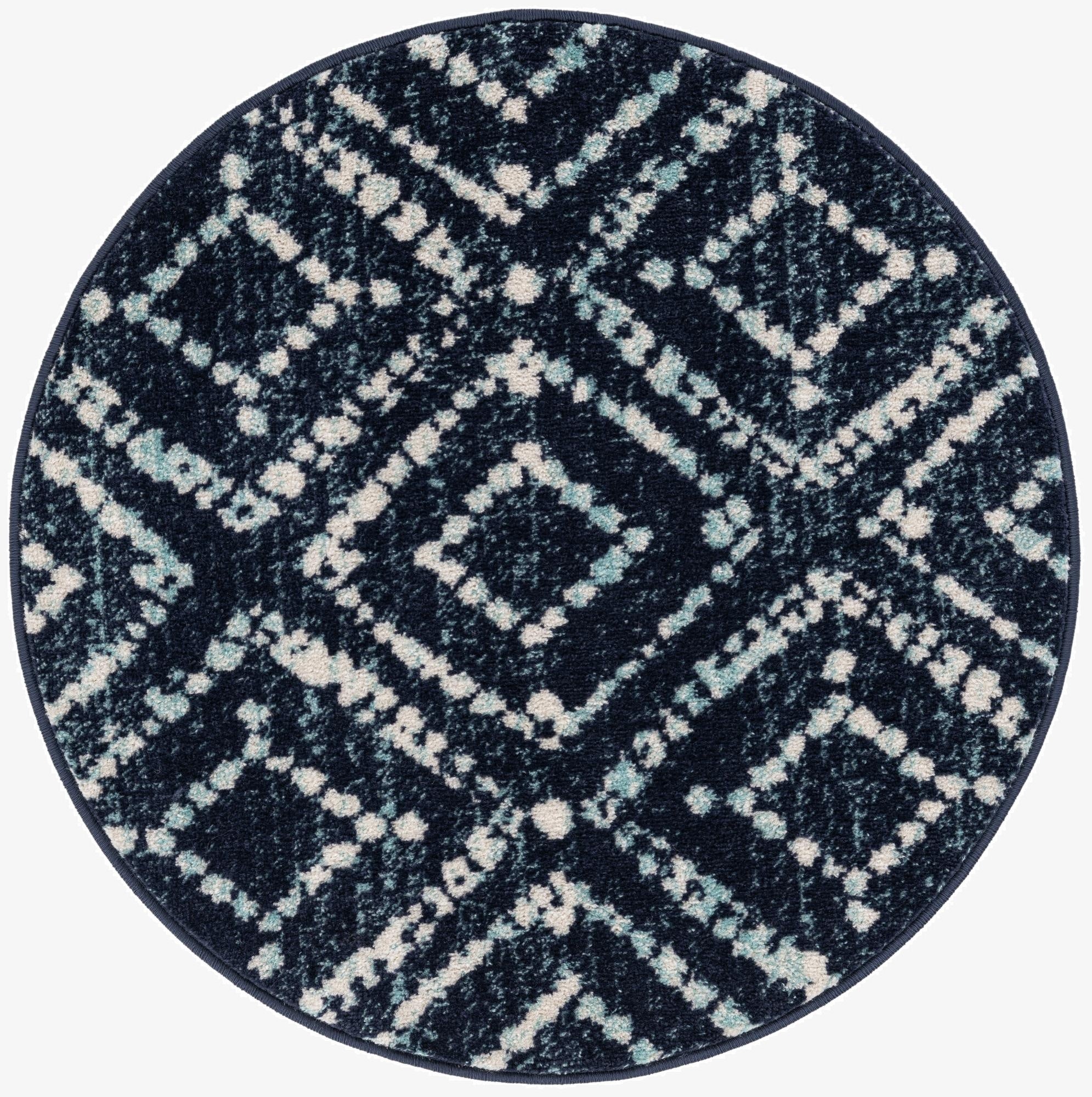  3' x 3' Moroccan Trellis Round Rug
