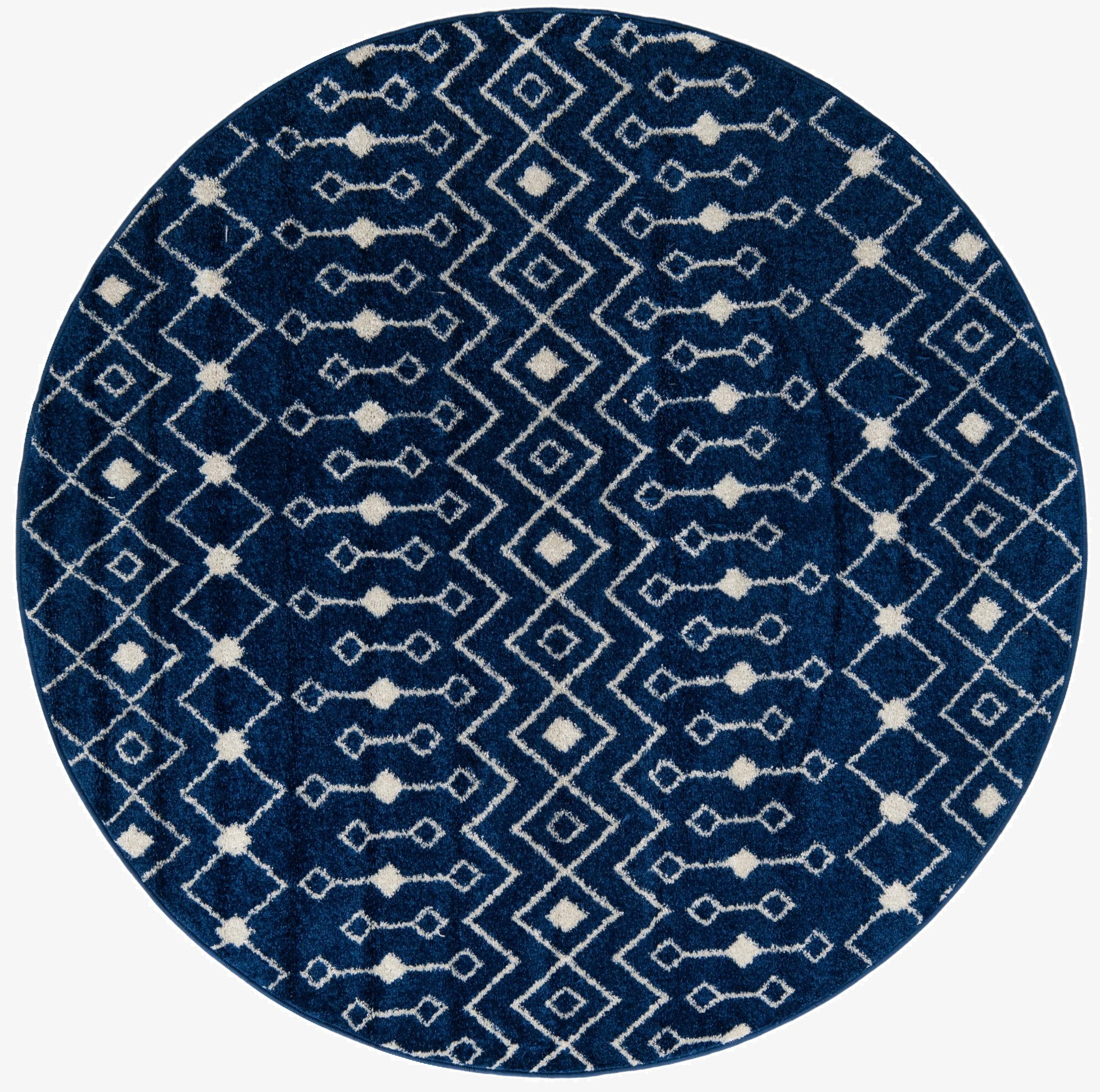  6' x 6' Moroccan Trellis Round Rug