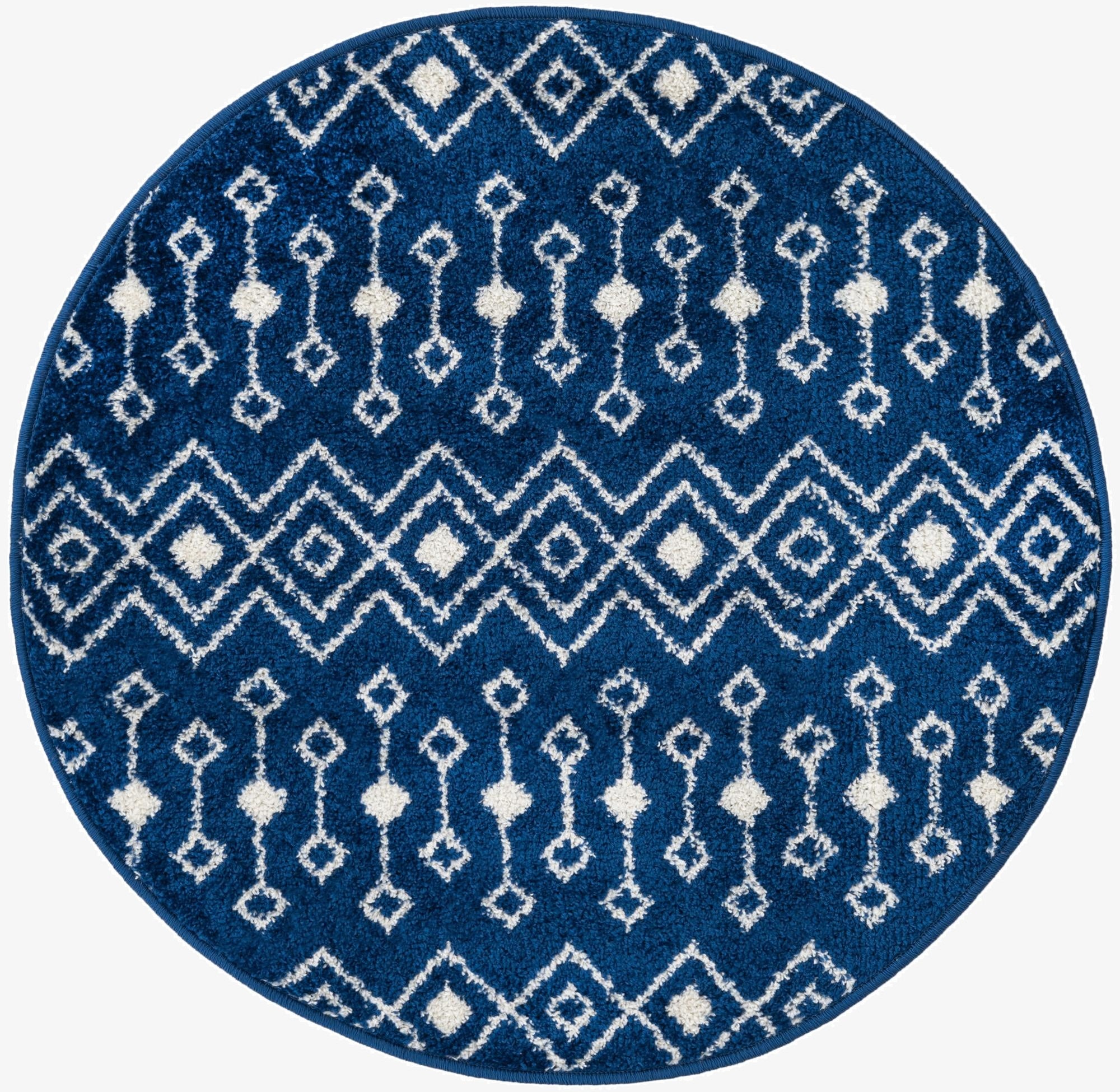  3' x 3' Moroccan Trellis Round Rug
