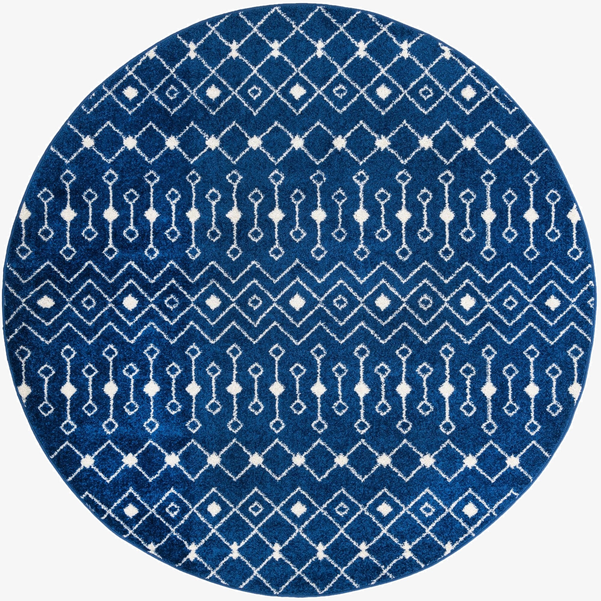 7' 10 x 7' 10 Moroccan Trellis Round Rug